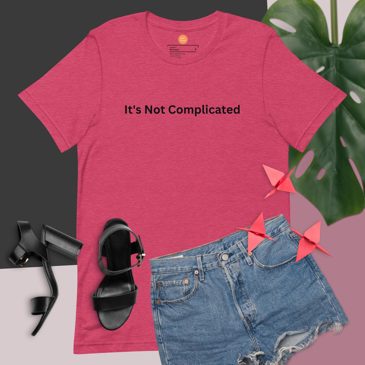 A comfortable t-shirt with a slight stretch. The unique design allows to express yourself via your clothing