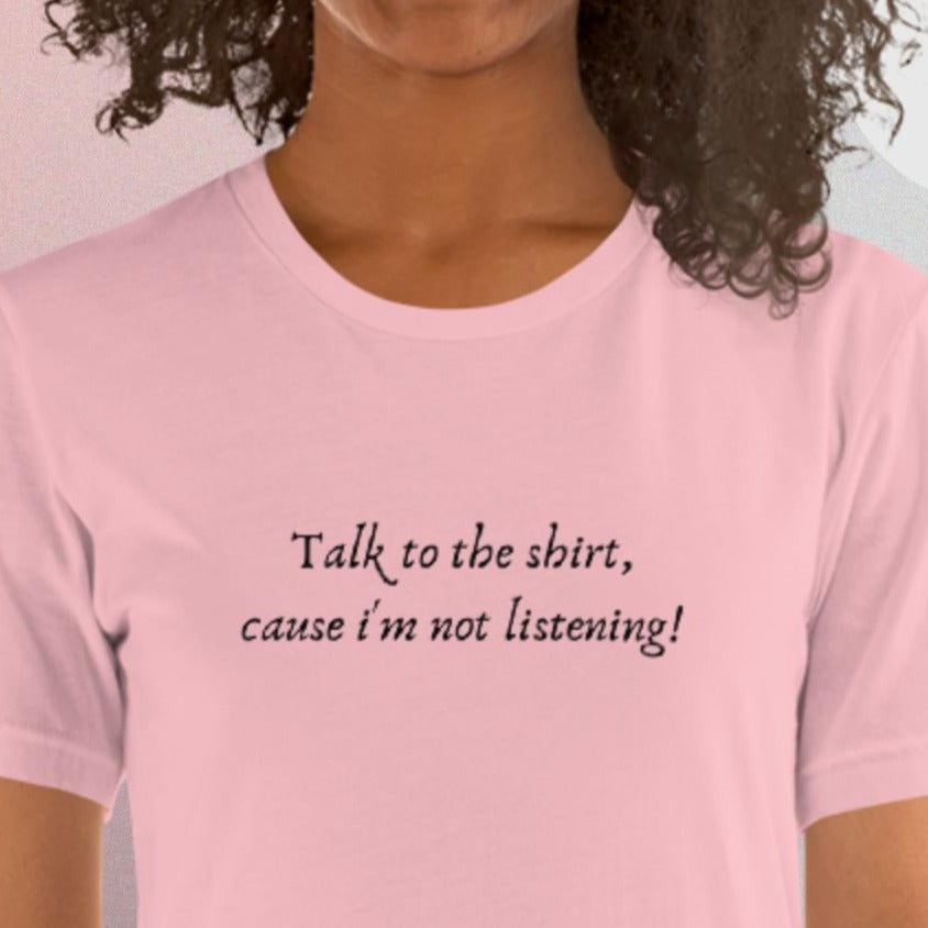 Talk To The Shirt - Black